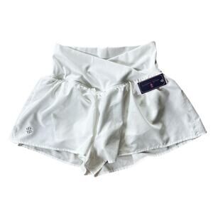 NWT Simply Southern Classic Crossover White Athletic Running Shorts Small